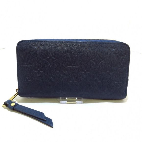 Louis Vuitton Zippy Wallet Long Wallet Emplant Leather black - Picture 1 of 4